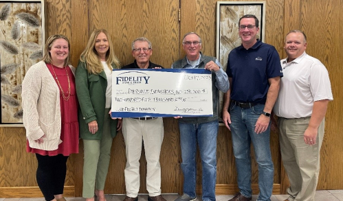 Michael and Jean Knepper Child Care Center Donatation Check Presentment